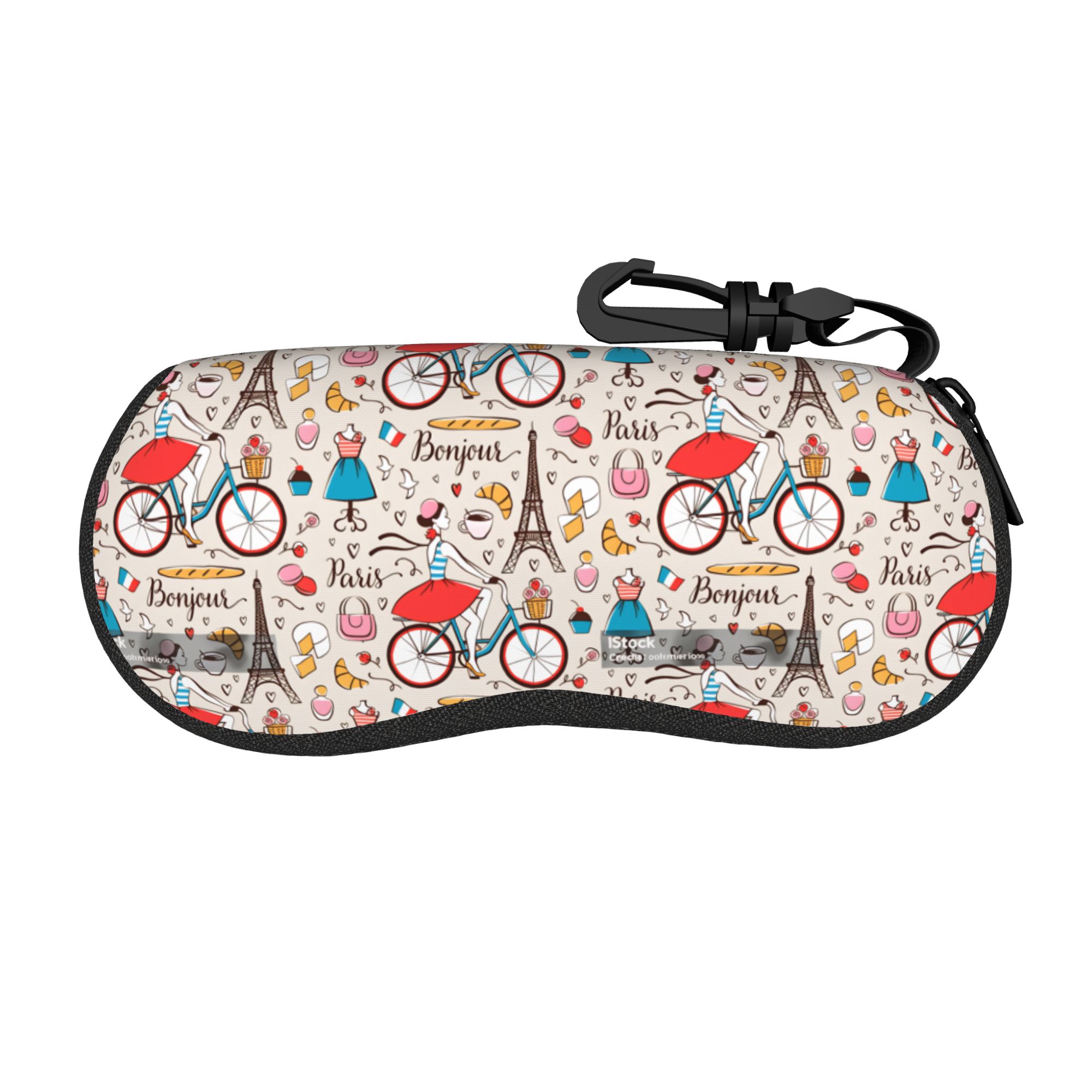 Men'S Accessories Paris - French Paris Glasses Case Fashion Print