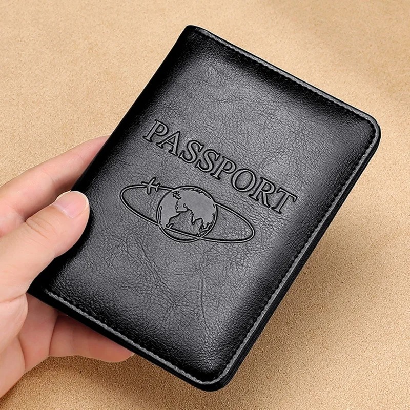 Men'S Accessories On Sale - Unisex Genuine Leather Passport Cover RFID
