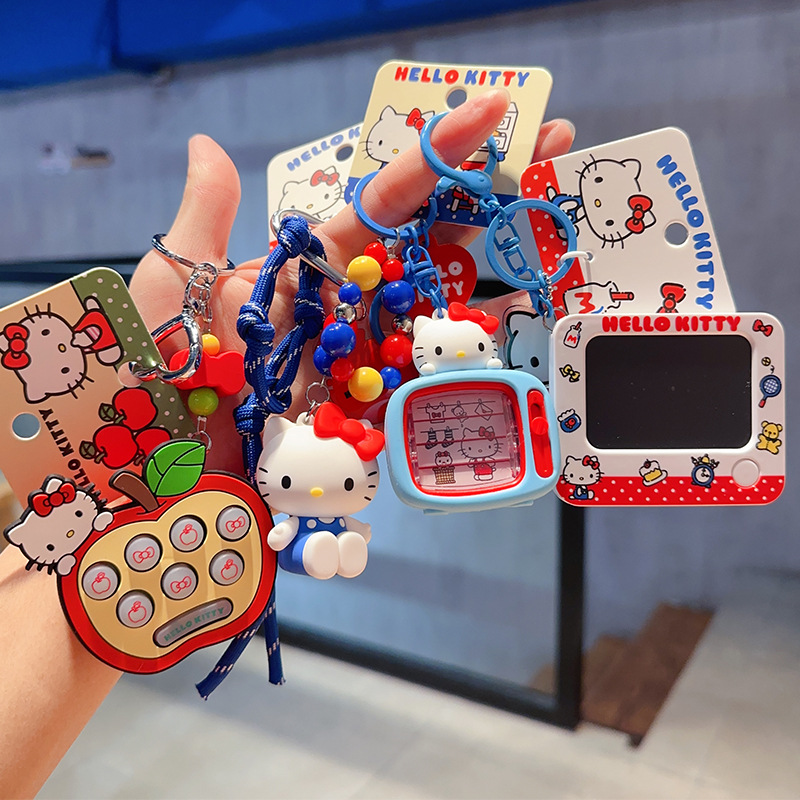 Men Keychain Accessories - Anime Hello Kitty Keychain Kt Cat