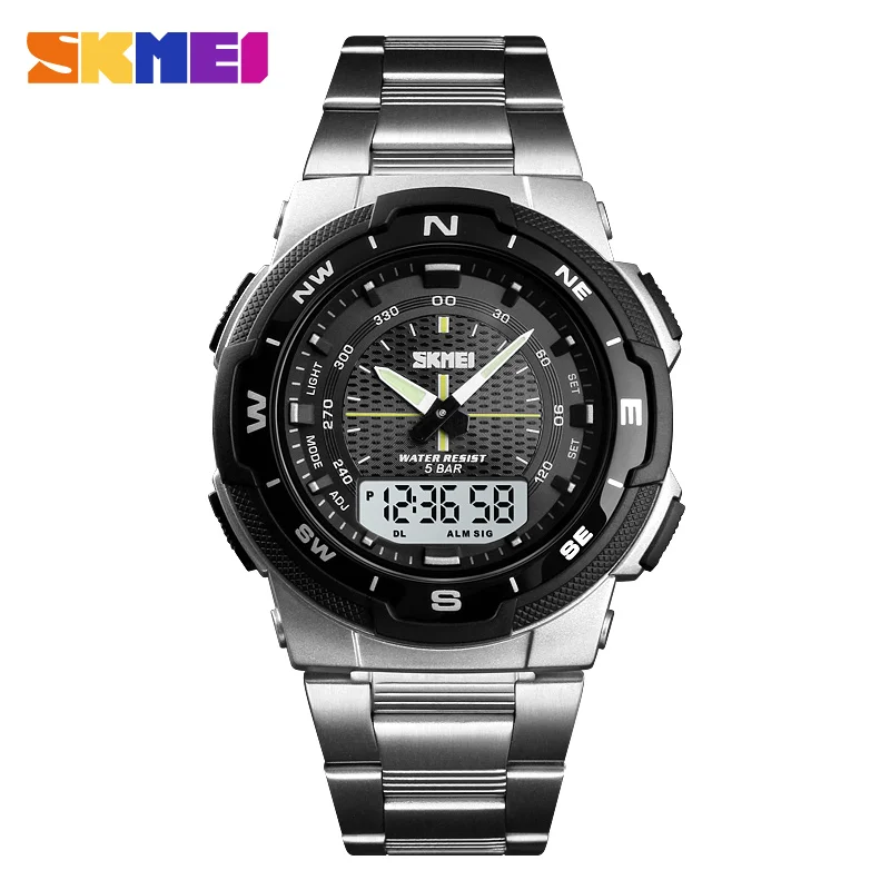 Men'S Accessories Display - SKMEI 1370 Luxury Full Steel Business