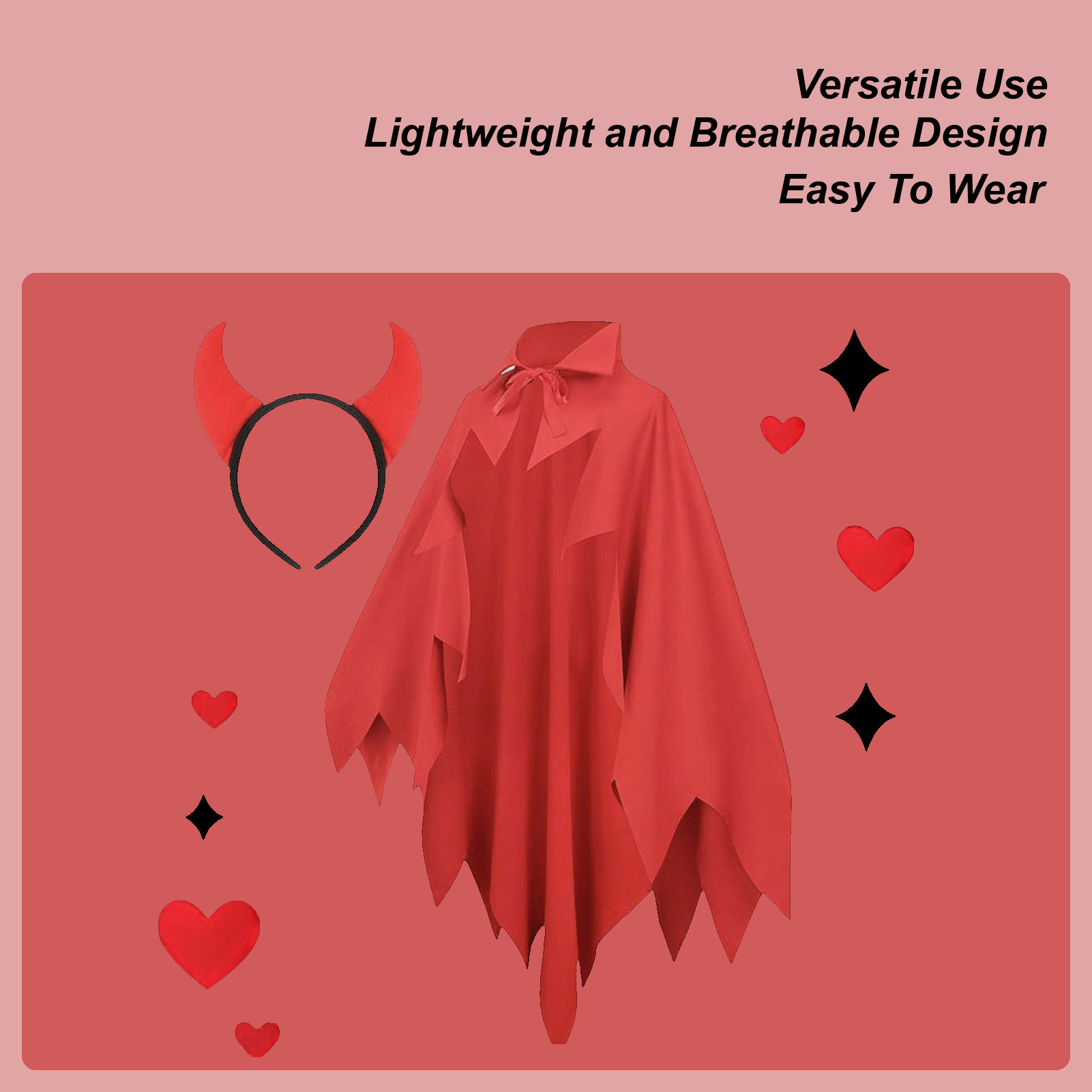 Men'S Vampire Accessories - Vampire Cape Vampire Outfits Horned Headwear
