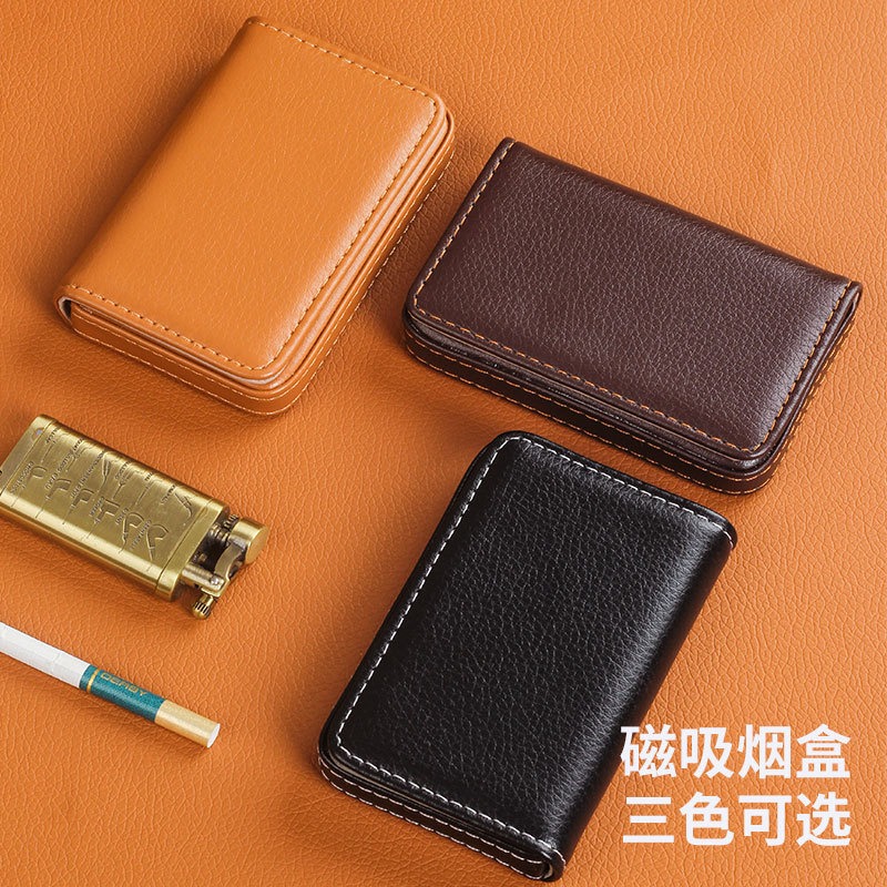 Men Accessories Box - Portable For 8mm Cigarette case PU