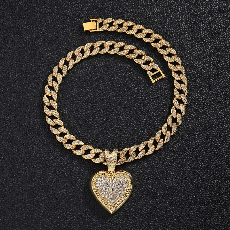 Men'S Accessories Instagram - Trendy Minimalist Heart Pendant Necklace Men-Hip