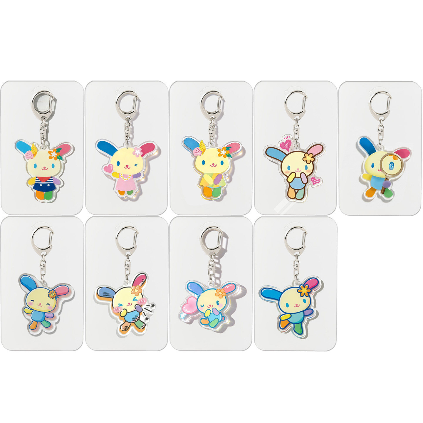Men Keychain Accessories - Cute Cinnamoroll Flower Acrylic Keychain Bag