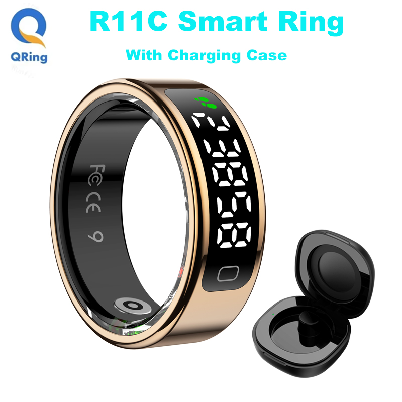 Men'S Accessories Display - AMZMAX R11C Display Screen Smart Ring