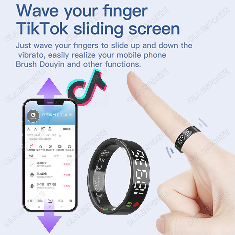SR08 Smart Ring with Charging  - Men'S Accessories Display recension och pris