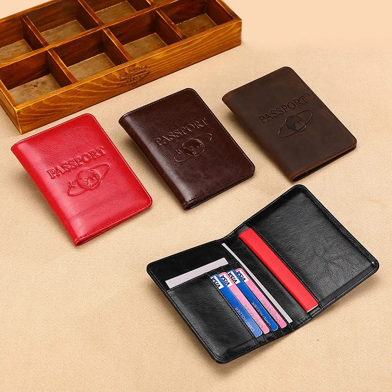 Unisex Genuine Leather Passpor - Men'S Accessories On Sale recension och pris