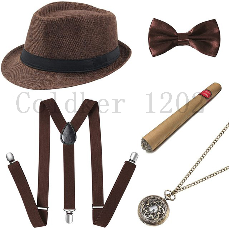 Free Ship Halloween 1920s Mens - Men'S Accessories In The 1920S recension och pris