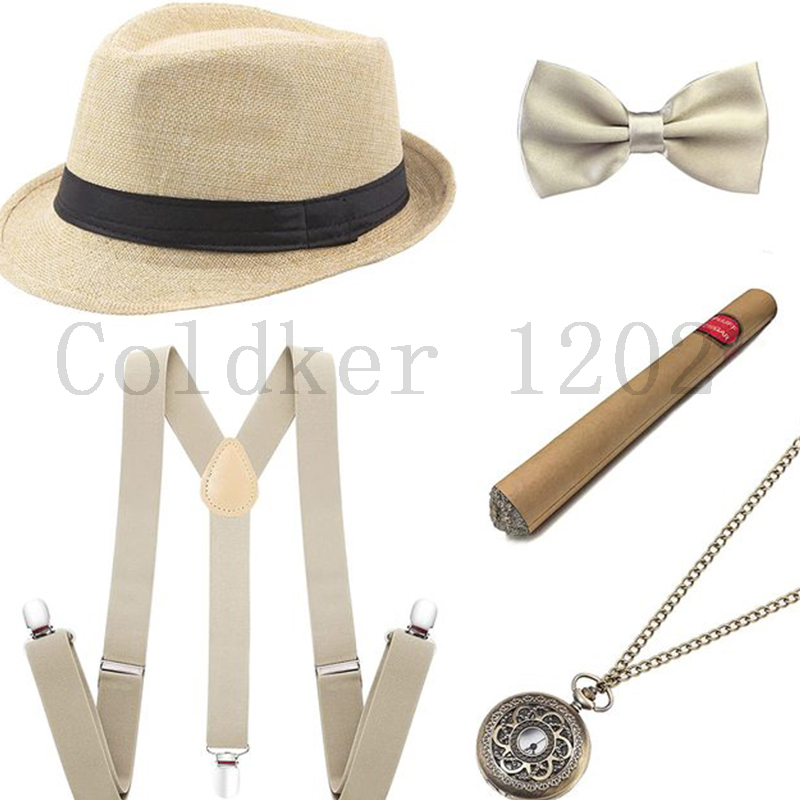 Free Ship Halloween 1920s Mens - Men'S Accessories In The 1920S recension och pris