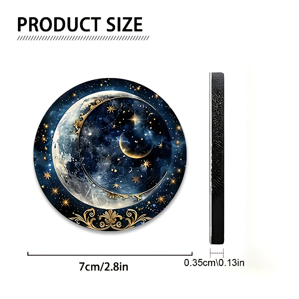 2pcs Starry Night Moon Car Cup - Men Accessories Box recension och pris