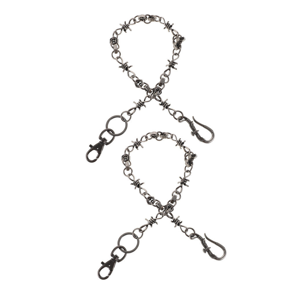 2Pcs Men Punk Vintage Pants Ch - Men Accessories Chain recension och pris