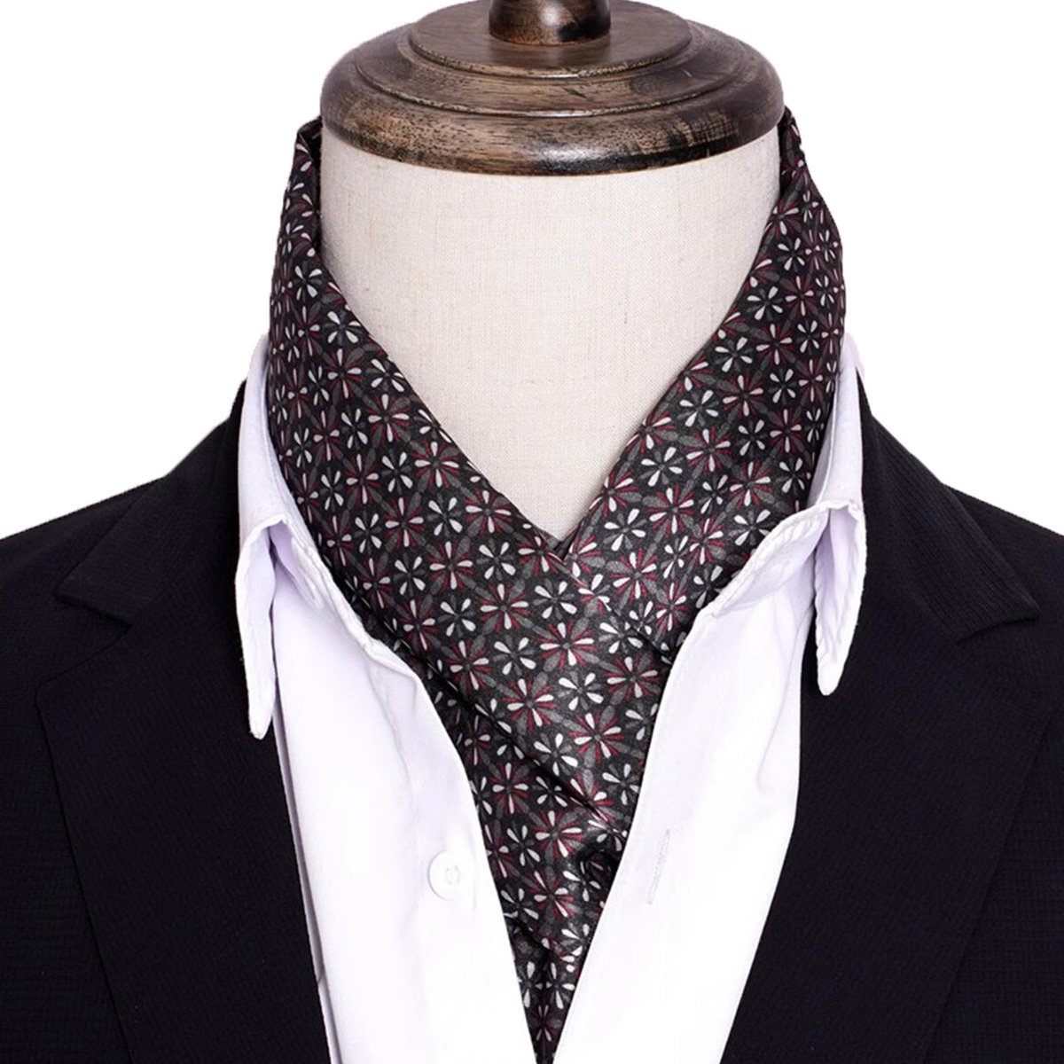 New Men's Stripe Silk Scarf Ho - Men'S Accessories Premium recension och pris