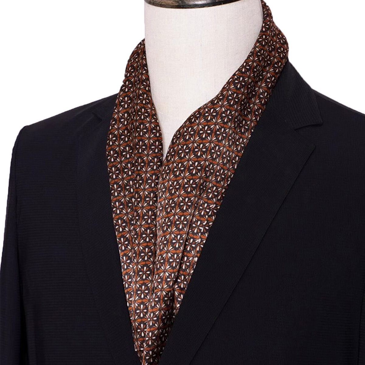New Men's Stripe Silk Scarf Ho - Men'S Accessories Premium recension och pris