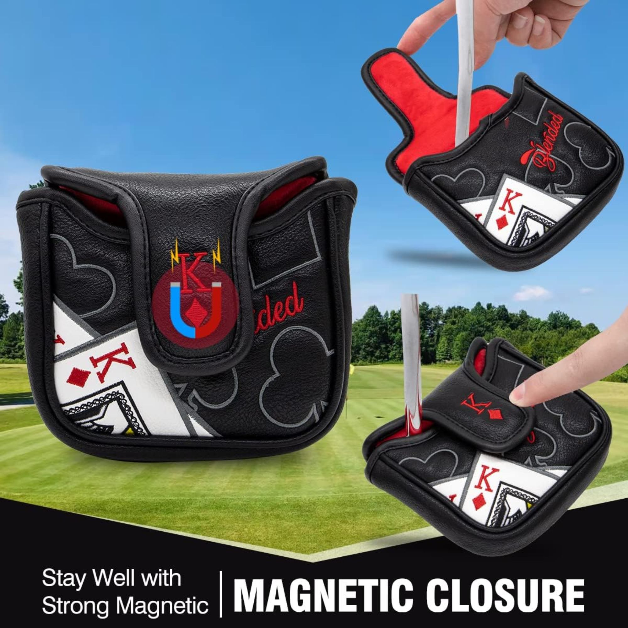 King Of Hearts Embroidered Mal - Men Accessories Style recension och pris