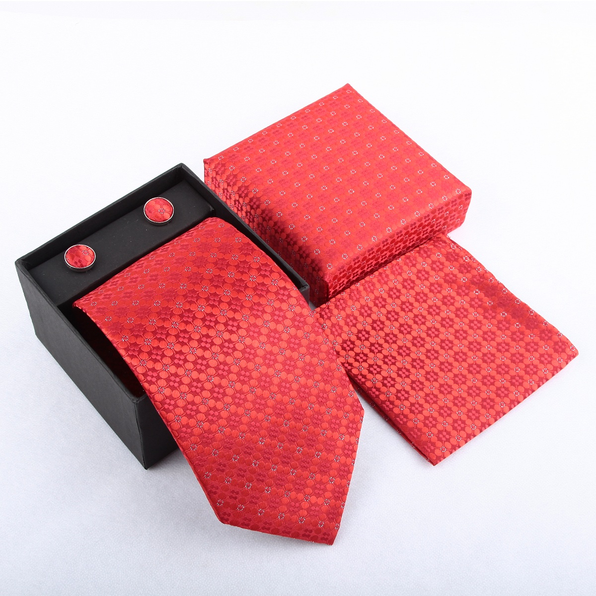 Casual Men's Neck Tie Handkerc - Cufflink Box Set recension och pris