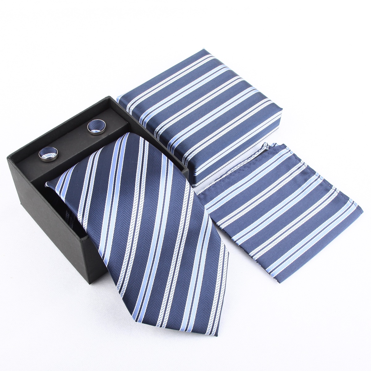 Casual Men's Neck Tie Handkerc - Cufflink Box Set recension och pris