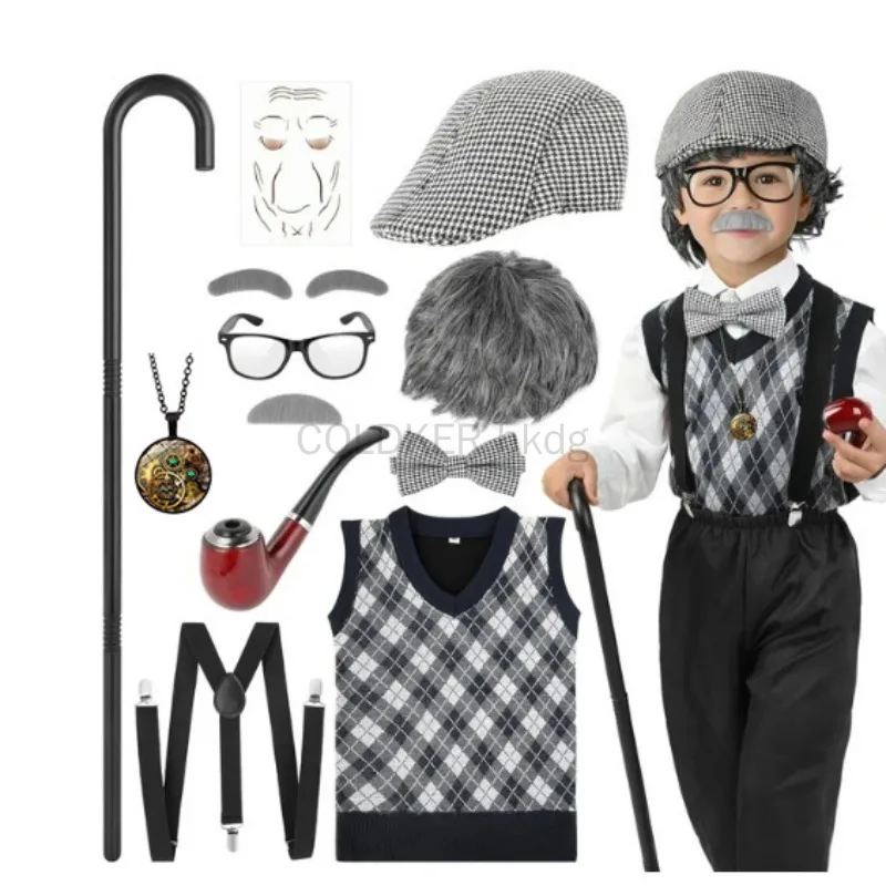 Halloween Festival Old Man Cos - Men'S Accessories In The 1920S recension och pris