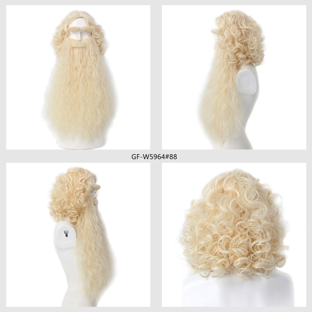 Christmas Santa Claus Hair Wig - Men Accessories Style recension och pris