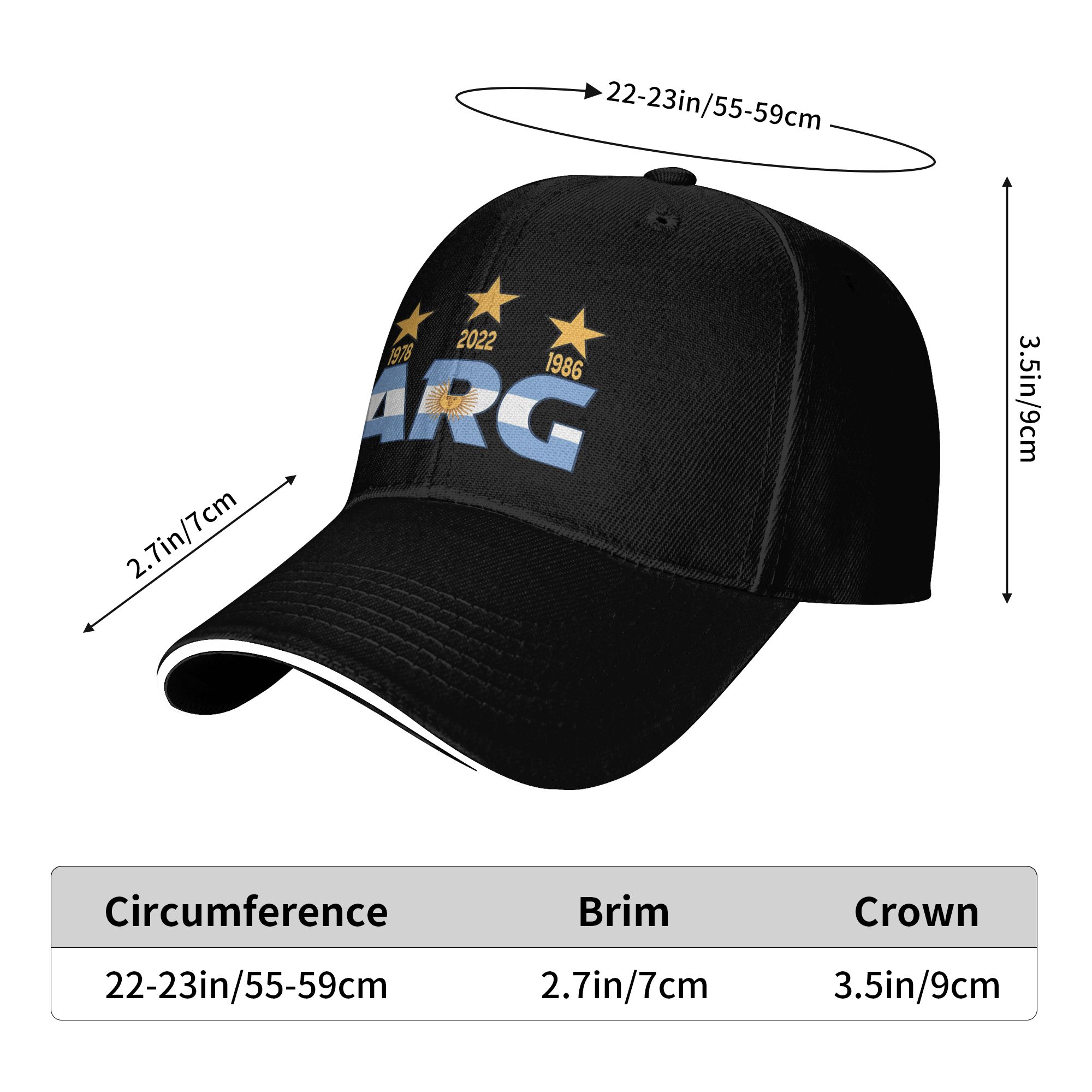 Argentina Flag Sun Baseball Ca - Men'S Accessories On Sale recension och pris