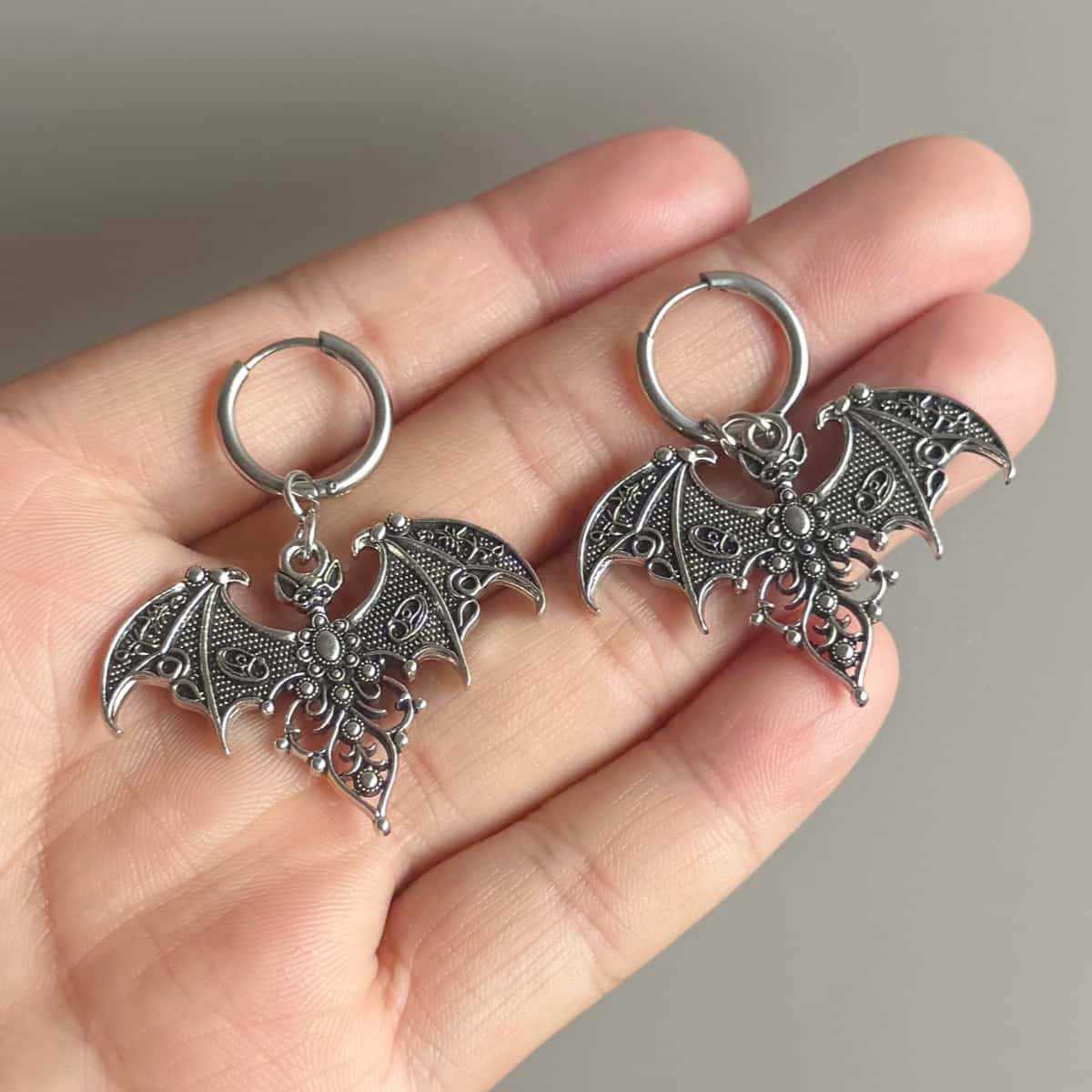 Vampire bat earrings,Gothic je - Men'S Vampire Accessories recension och pris