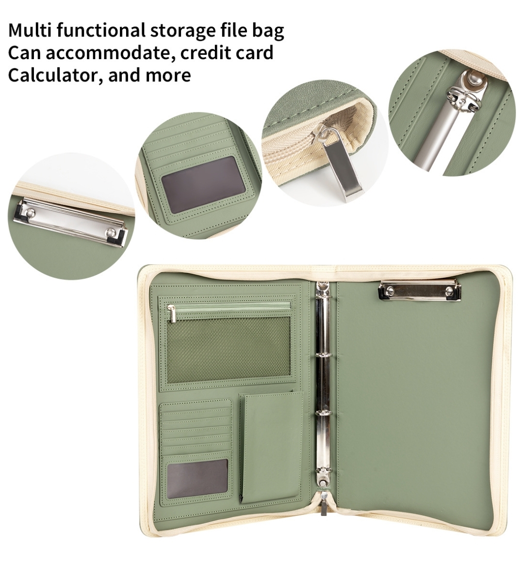 New A4 Zippered Padfolio Folde - Men Accessories Box recension och pris