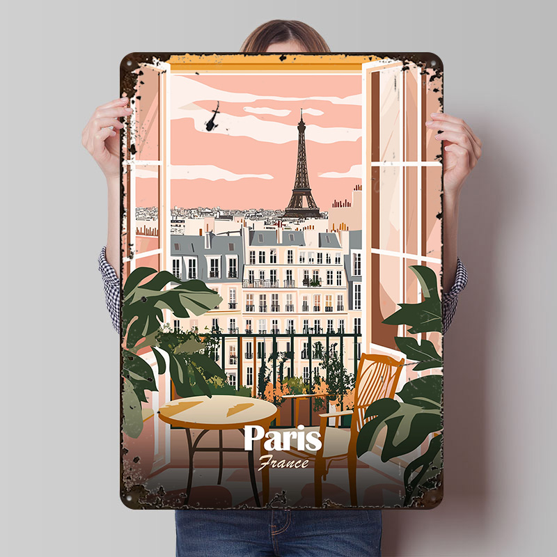 Paris Balcony View Metal Poste - Men'S Accessories Paris recension och pris