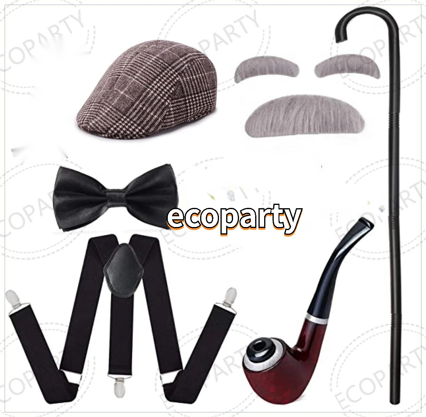 1920s Mens Gatsby Gangster Cos - Men'S Accessories In The 1920S recension och pris