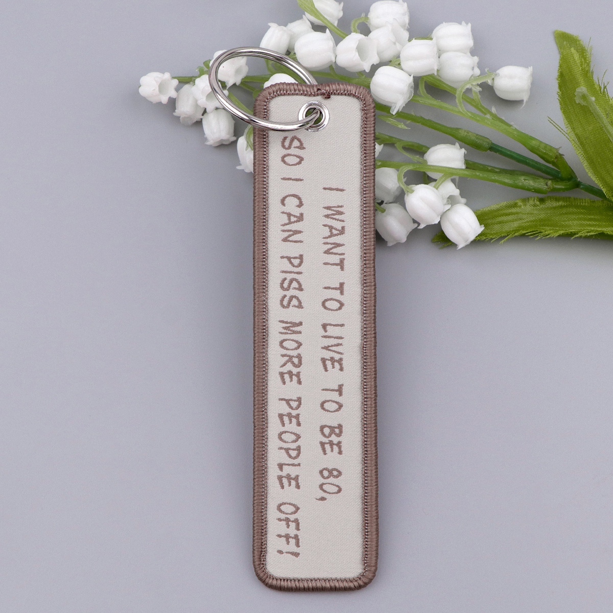 Vintage Quote Embroidered Keyc - Men'S Accessories Quotes recension och pris