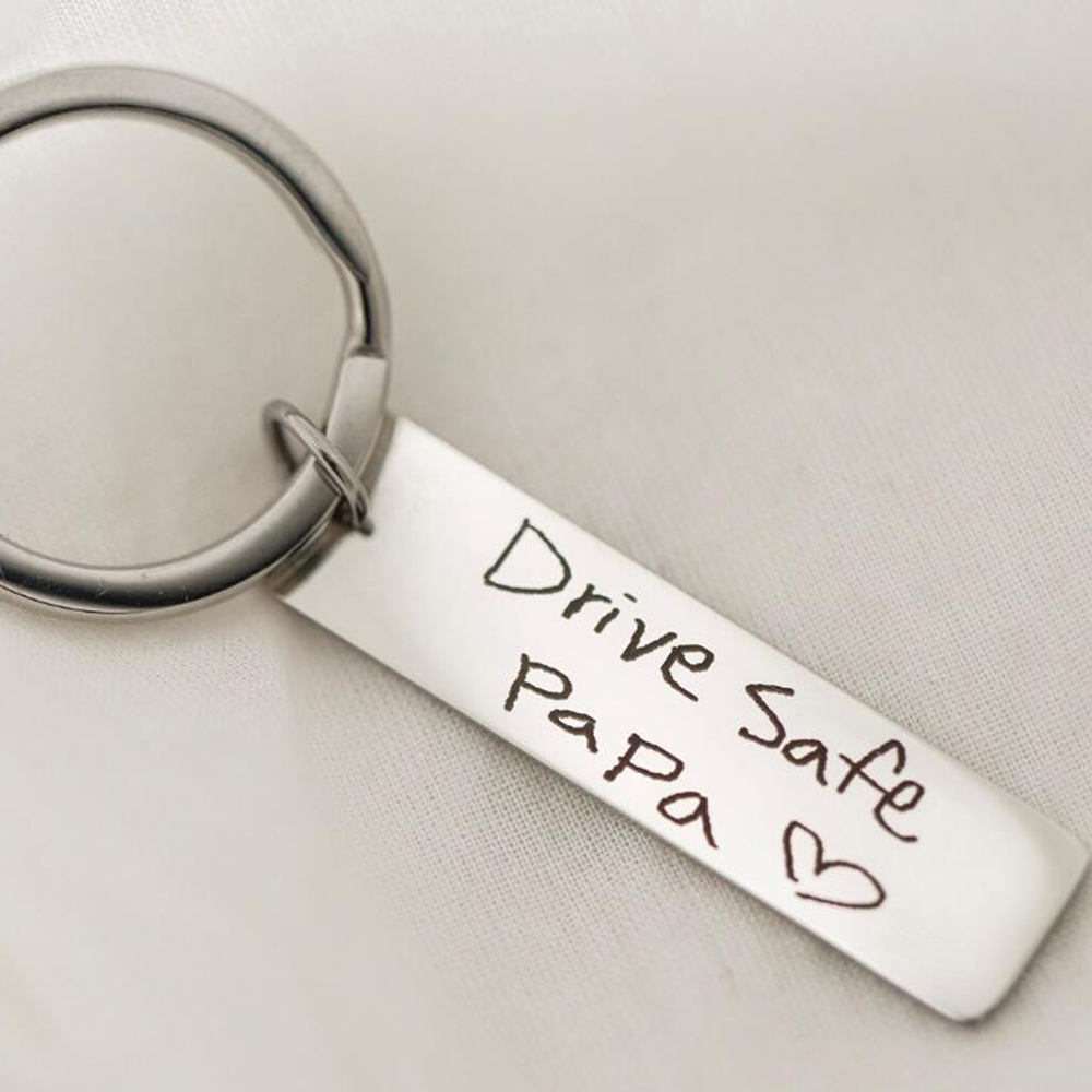 Actual handwritten key chain,  - Men'S Accessories Gift Ideas recension och pris