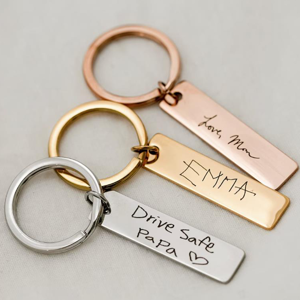 Actual handwritten key chain,  - Men'S Accessories Gift Ideas recension och pris