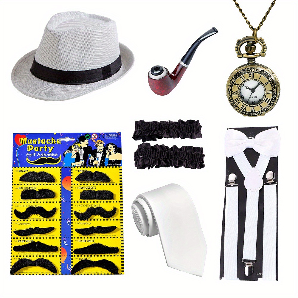 1920s Mens Gatsby Gangster Cos - Men'S Accessories In The 1920S recension och pris