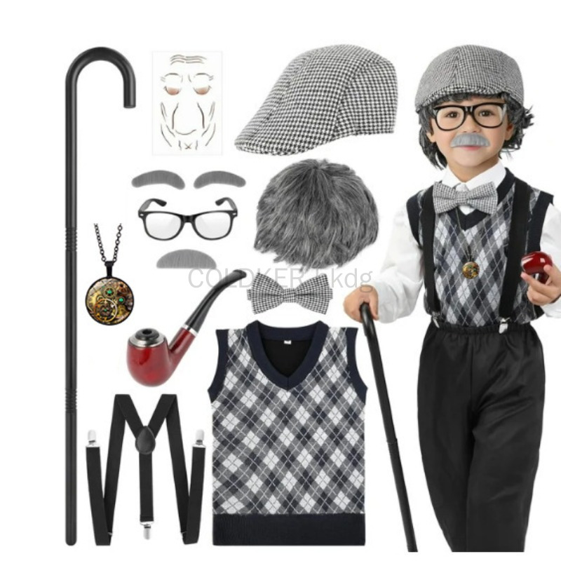 Halloween Festival Old Man Cos - Men'S Accessories In The 1920S recension och pris