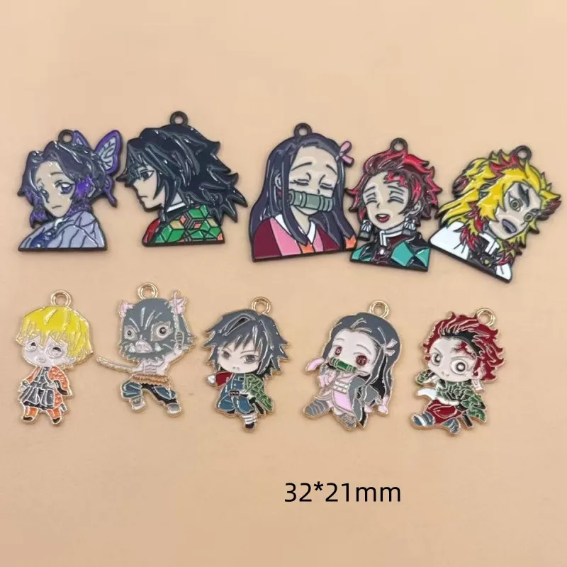 Demon Slayer DIY Accessories A - Men Keychain Accessories recension och pris