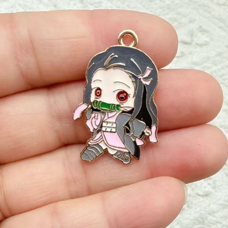 Demon Slayer DIY Accessories A - Men Keychain Accessories recension och pris
