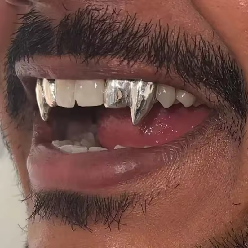 TOPGRILLZ Vampire DIY Double F - Men'S Vampire Accessories recension och pris