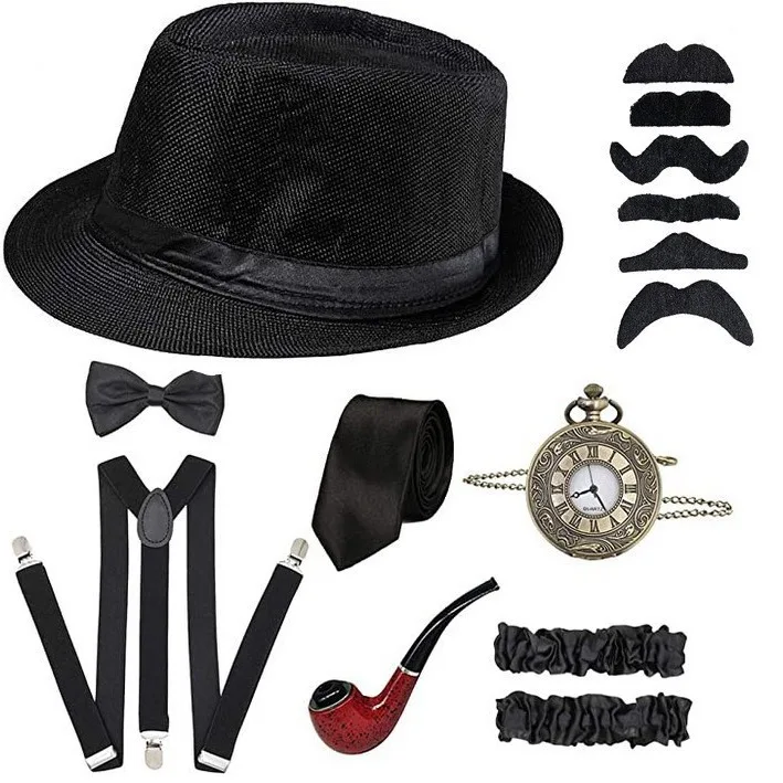 Men Party Props 1920S Theme Co - Men'S Accessories In The 1920S recension och pris