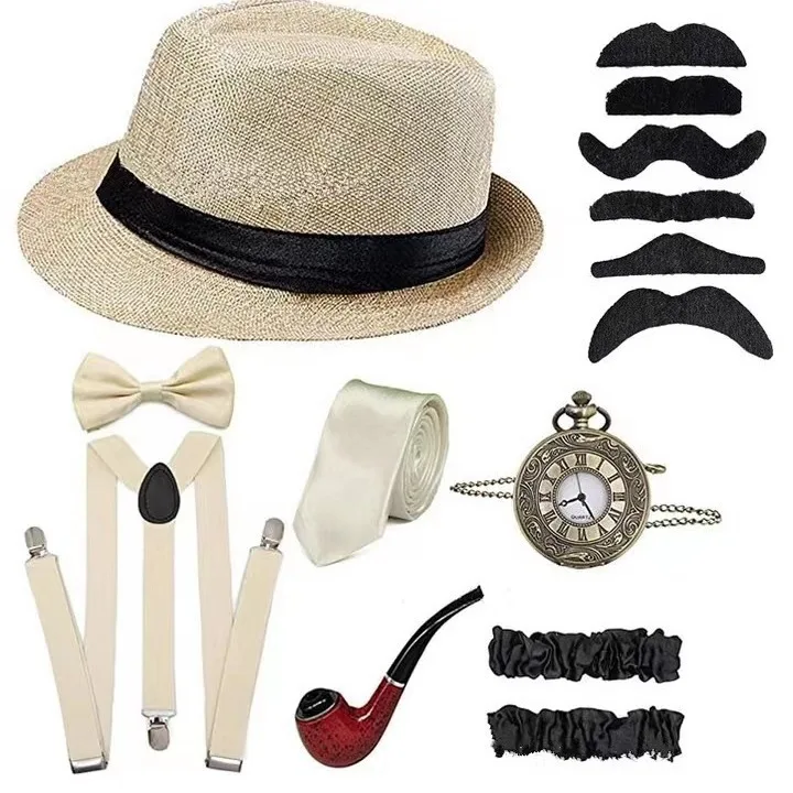 Men Party Props 1920S Theme Co - Men'S Accessories In The 1920S recension och pris