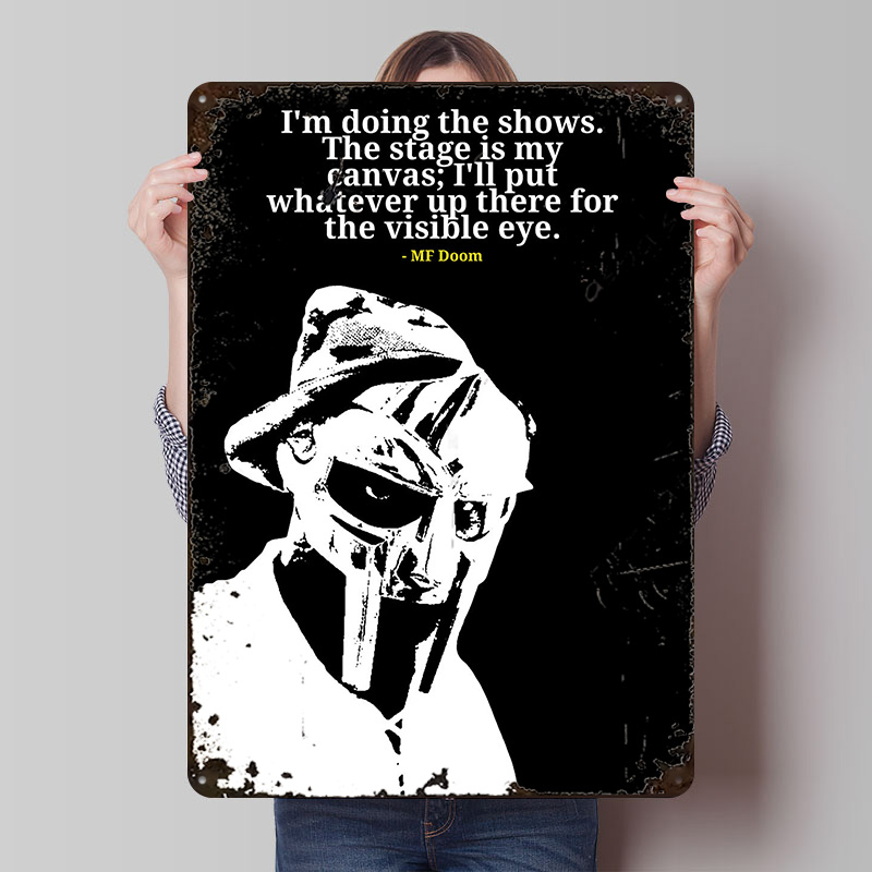 MF Doom Quote Metal Poster Cus - Men'S Accessories Quotes recension och pris