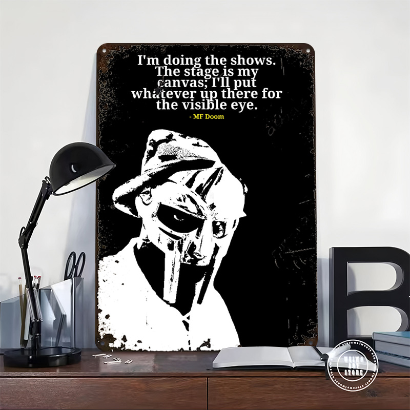 MF Doom Quote Metal Poster Cus - Men'S Accessories Quotes recension och pris
