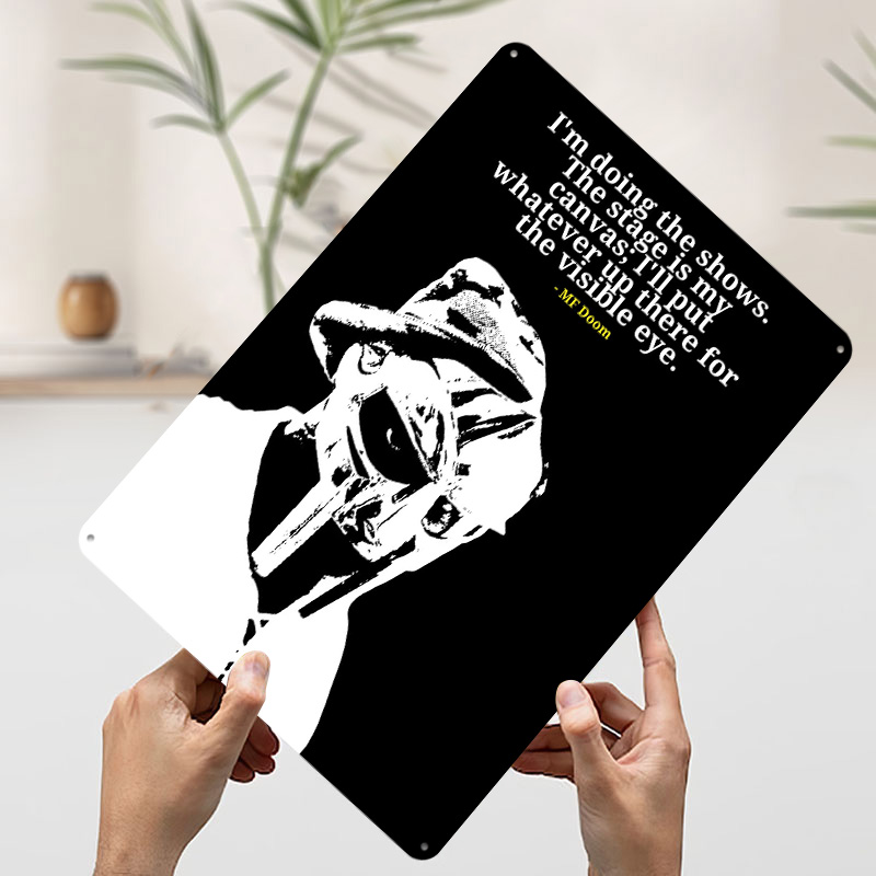 MF Doom Quote Metal Poster Cus - Men'S Accessories Quotes recension och pris