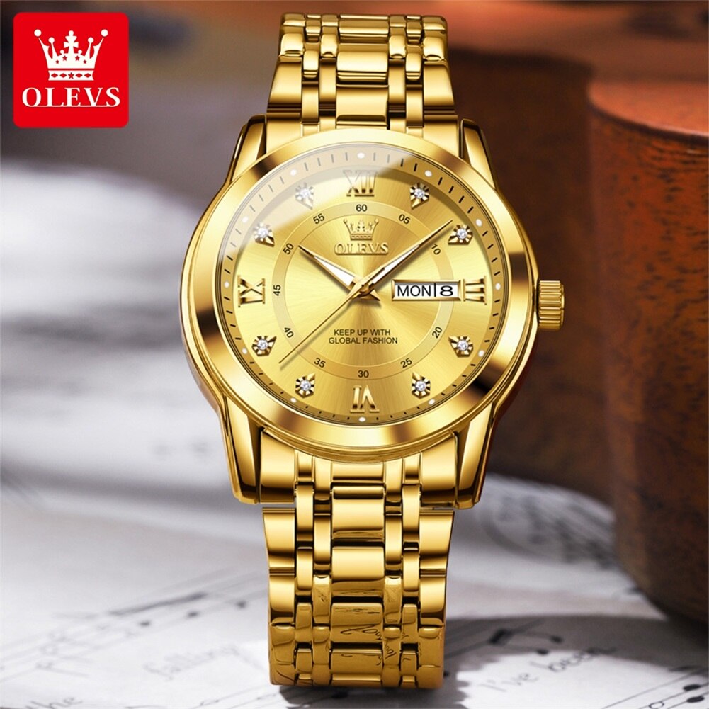 OLEVS Quartz Watch for Men Lux - Men'S Accessories Display recension och pris