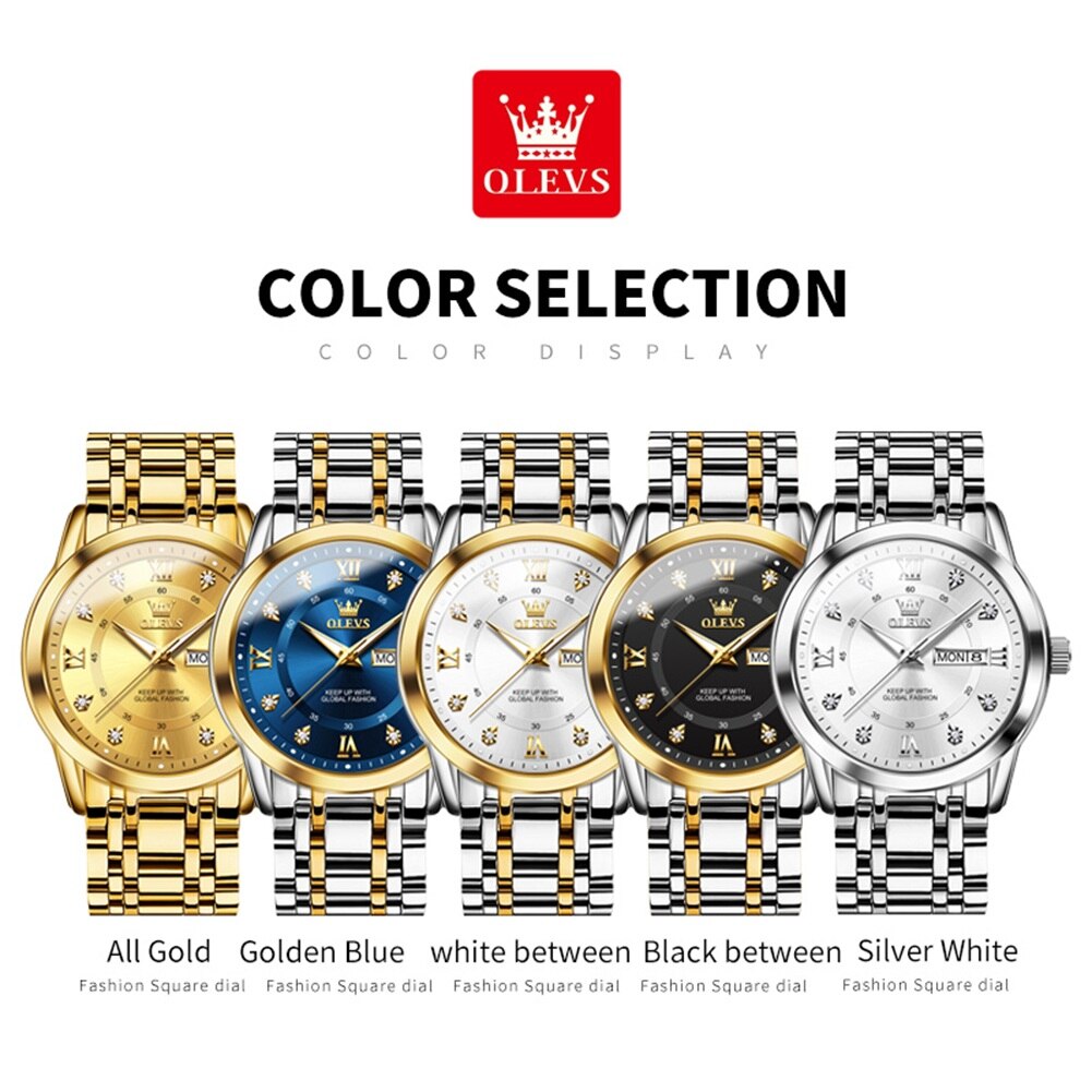 OLEVS Quartz Watch for Men Lux - Men'S Accessories Display recension och pris