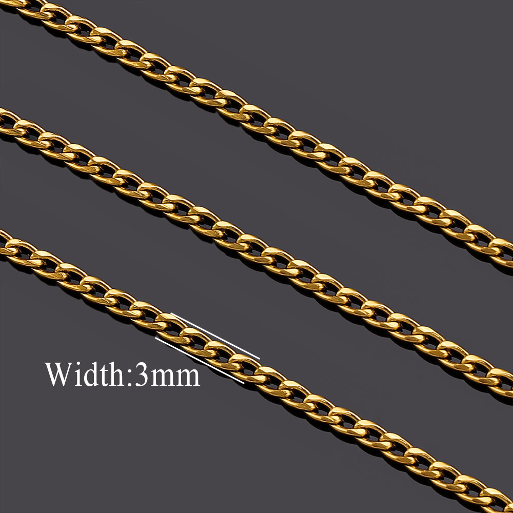 2meter Stainless Steel Lips NK - Men Accessories Chain recension och pris