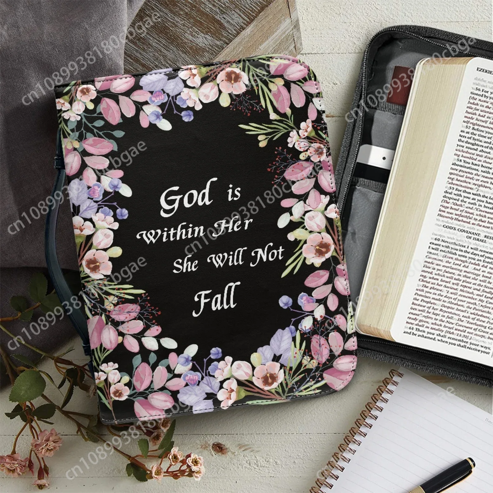 Flowers Verse Pattern Leather  - Men Accessories Box recension och pris