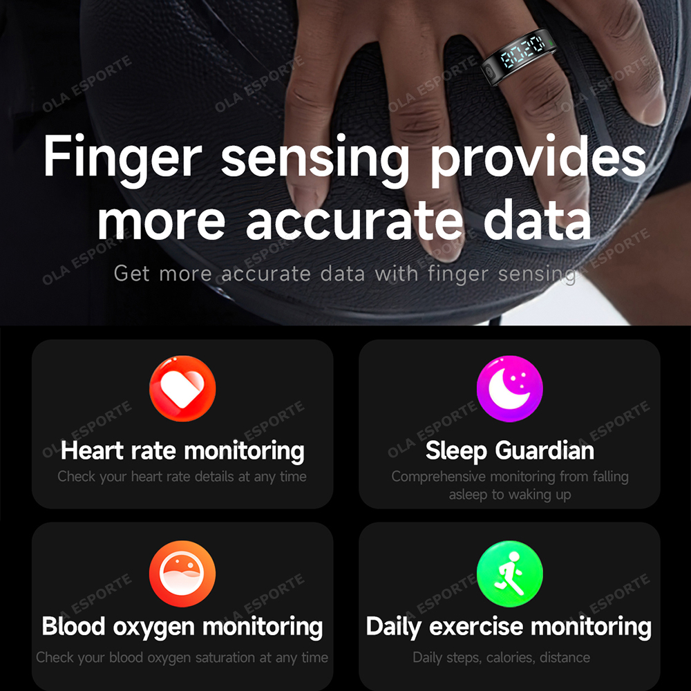 2026 R12 Smart Ring with Displ - Men'S Accessories Display recension och pris