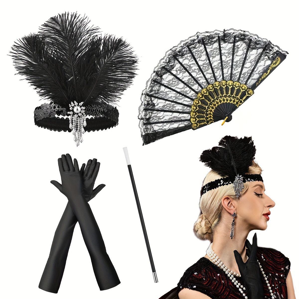 Children's Men's 1920s Retro O - Men'S Accessories In The 1920S recension och pris