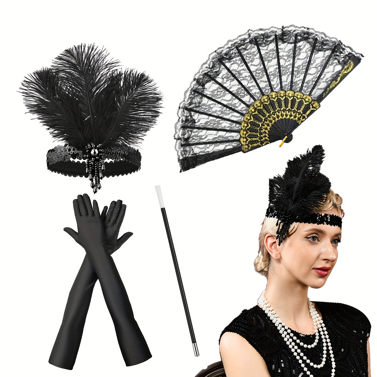 Children's Men's 1920s Retro O - Men'S Accessories In The 1920S recension och pris