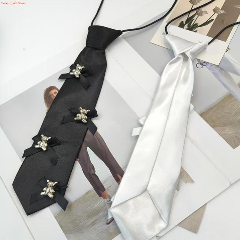 Q5WE Elegant Black Necktie Pre - Men'S Accessories Premium recension och pris