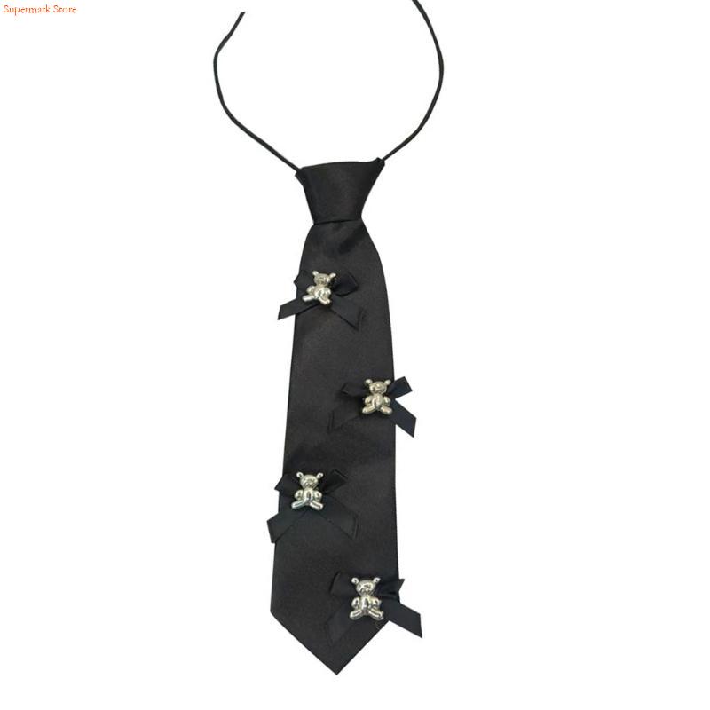 Q5WE Elegant Black Necktie Pre - Men'S Accessories Premium recension och pris