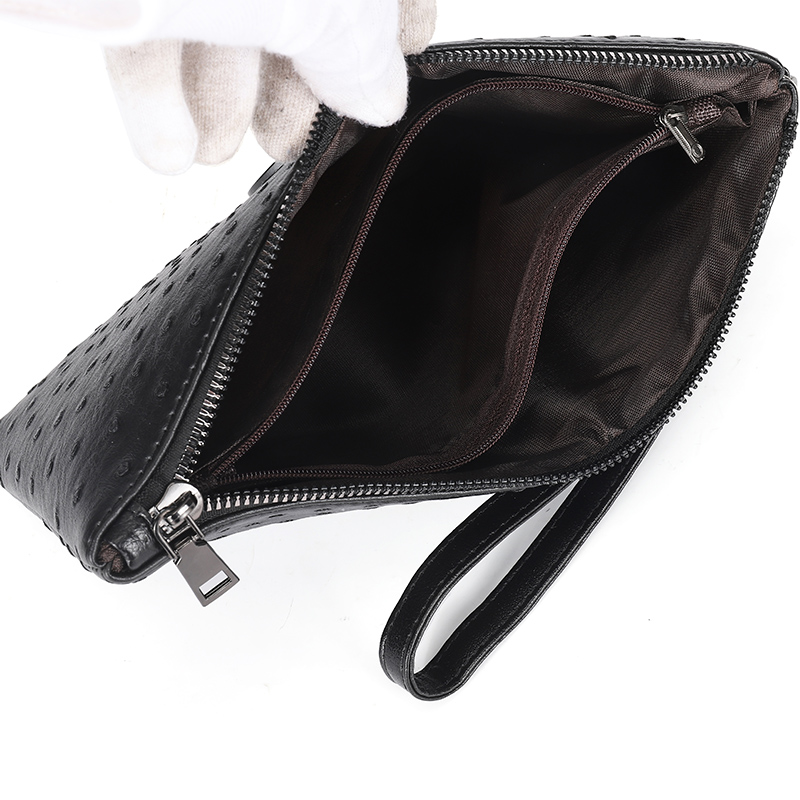 Ostrich Pattern Black Brown Wa - Men Accessories Box recension och pris
